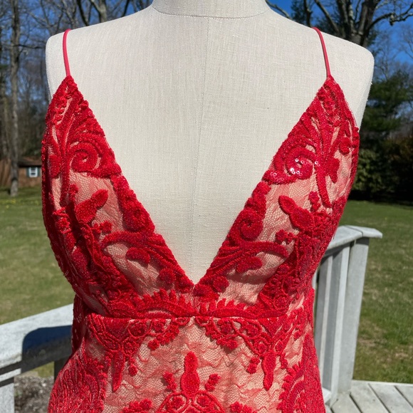 Free people red sequin dress NWT - Picture 2 of 6